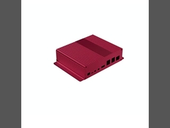 Custodia di raffreddamento in alluminio anodizzato nero 160*46*150mm con montaggio a parete con flangia