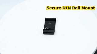 Morsetto fisso per guida DIN in alluminio da 35 mm Clip per montaggio su guida DIN nera a scatto per montaggio relè