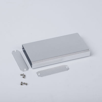 52*13*110mm Custodia in alluminio piatto personalizzabile in argento per il raccordo di PCB elettronico