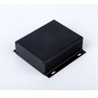 Dissipatore di calore in alluminio nero 82*28*100mm per scatola di progetto elettronico con montaggio a parete