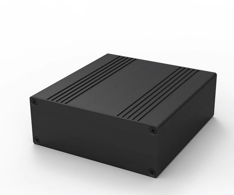 106*40*110mm spazzolato nero cassa di riscaldamento in alluminio per larghezza100mm PCB Project Box