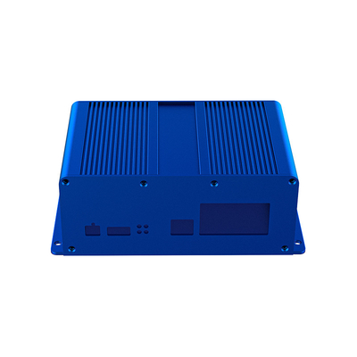 Custodia dissipatore di calore in alluminio personalizzata con flangia per controller industriale elettronico